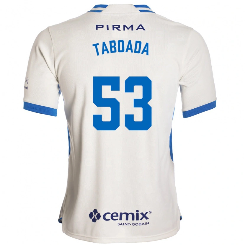 Danxen Women Víctor Taboada #53 White Blue Red Away Jersey 2026/27 T-Shirt
