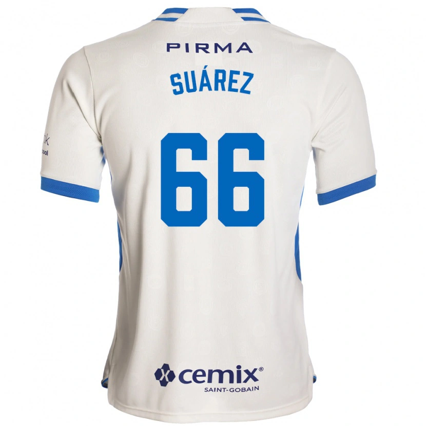 Danxen Women Javier Suárez #66 White Blue Red Away Jersey 2026/27 T-Shirt