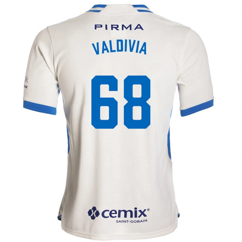 Danxen Women Christian Valdivia #68 White Blue Red Away Jersey 2026/27 T-Shirt