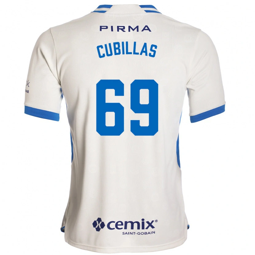 Danxen Women Andre Cubillas #69 White Blue Red Away Jersey 2026/27 T-Shirt
