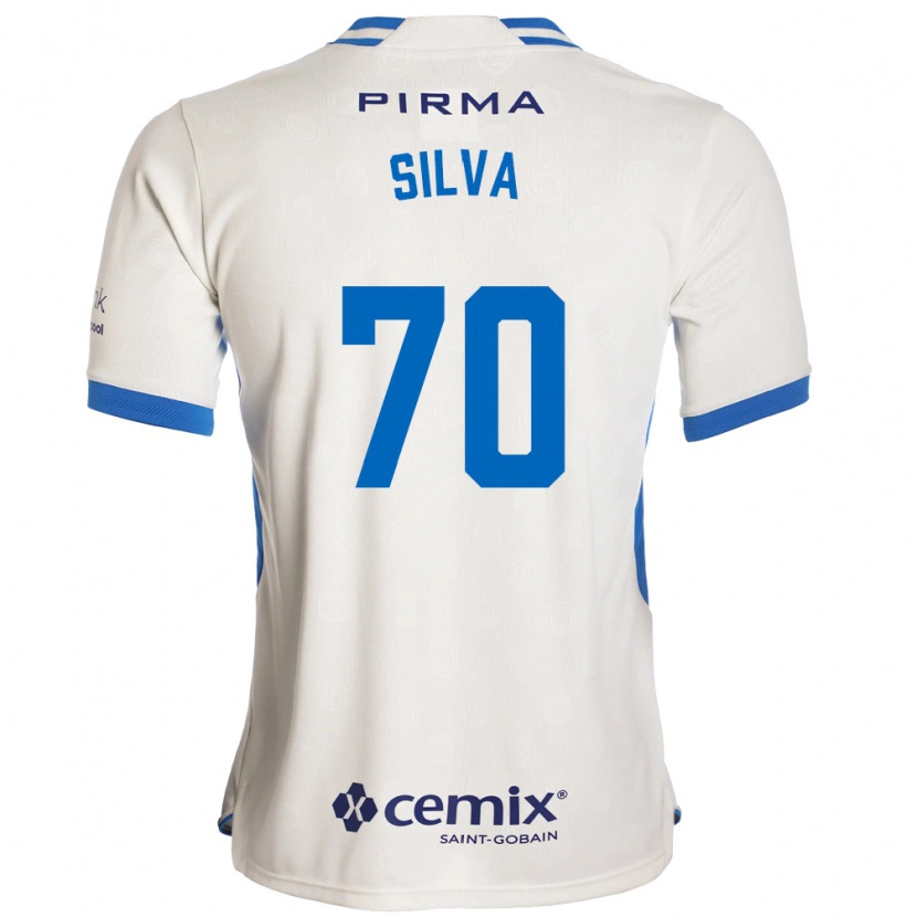 Danxen Women Iván Silva #70 White Blue Red Away Jersey 2026/27 T-Shirt