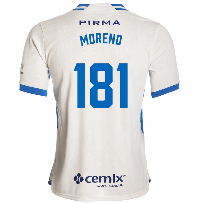 Danxen Women Roberto Moreno #181 White Blue Red Away Jersey 2026/27 T-Shirt