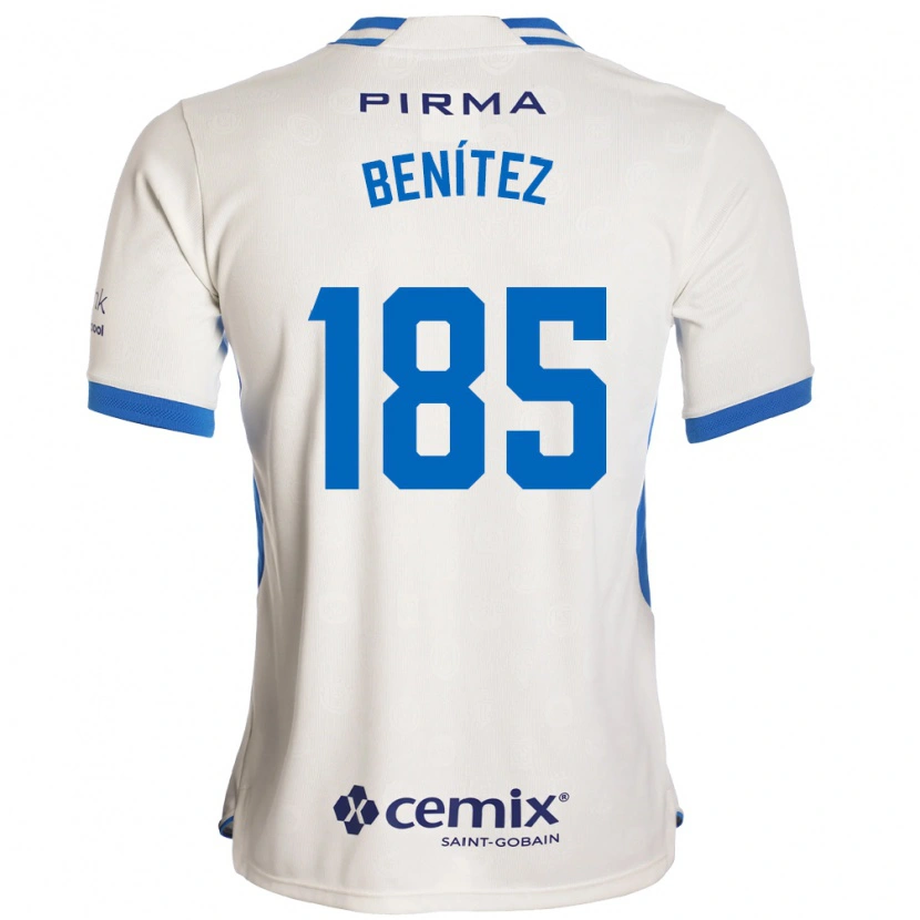 Danxen Women Cristopher Benítez #185 White Blue Red Away Jersey 2026/27 T-Shirt