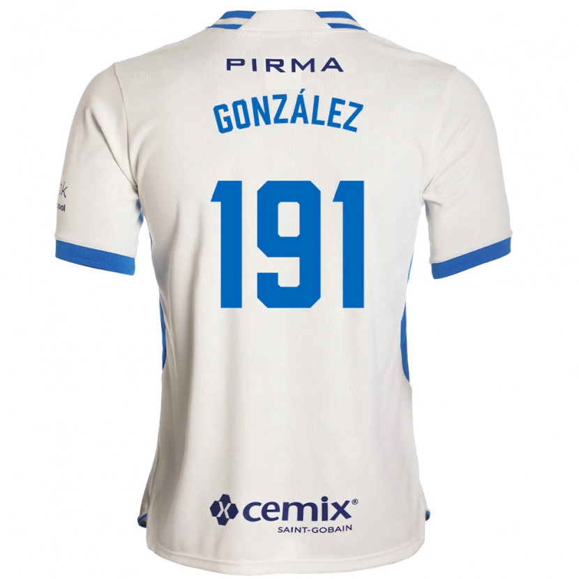 Danxen Women Alejandro González #191 White Blue Red Away Jersey 2026/27 T-Shirt