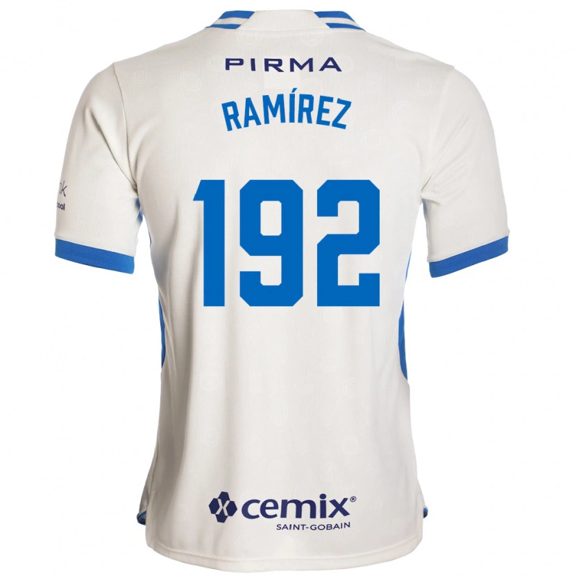Danxen Women Nicolás Ramírez #192 White Blue Red Away Jersey 2026/27 T-Shirt