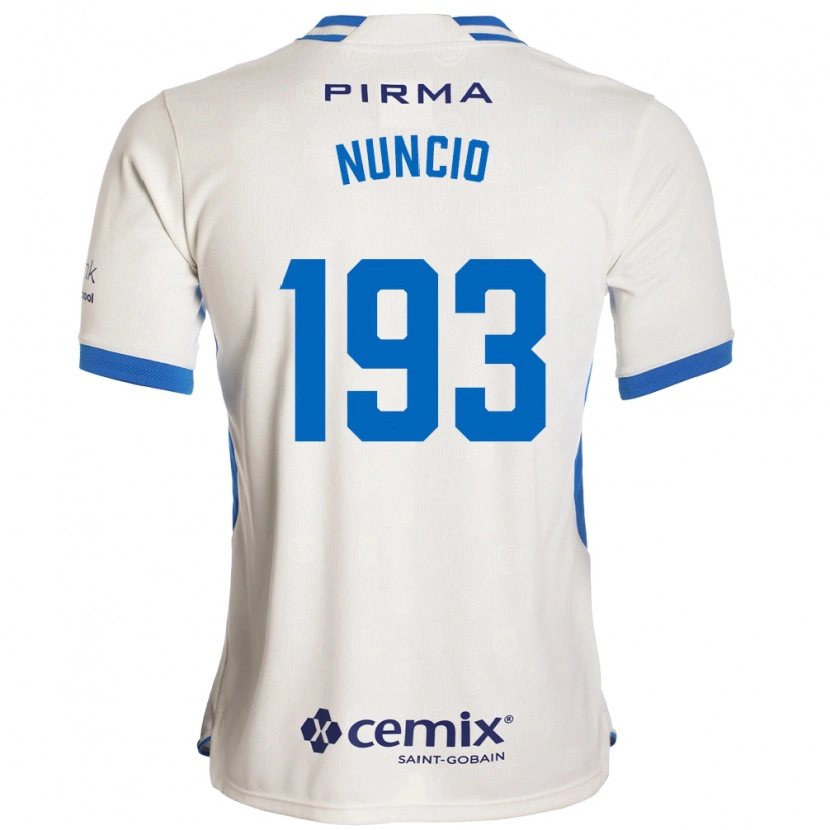 Danxen Women Jorge Nuncio #193 White Blue Red Away Jersey 2026/27 T-Shirt