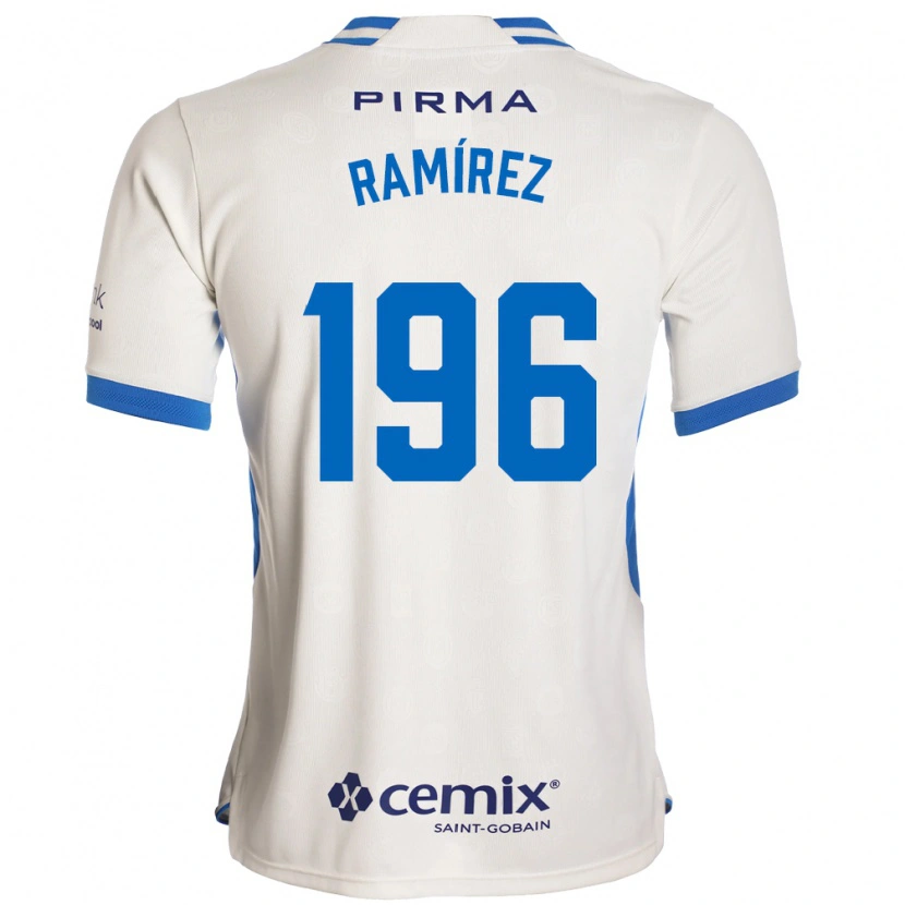 Danxen Women Ian Ramírez #196 White Blue Red Away Jersey 2026/27 T-Shirt