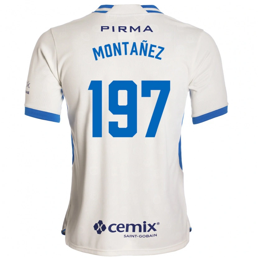 Danxen Women Humberto Montañez #197 White Blue Red Away Jersey 2026/27 T-Shirt