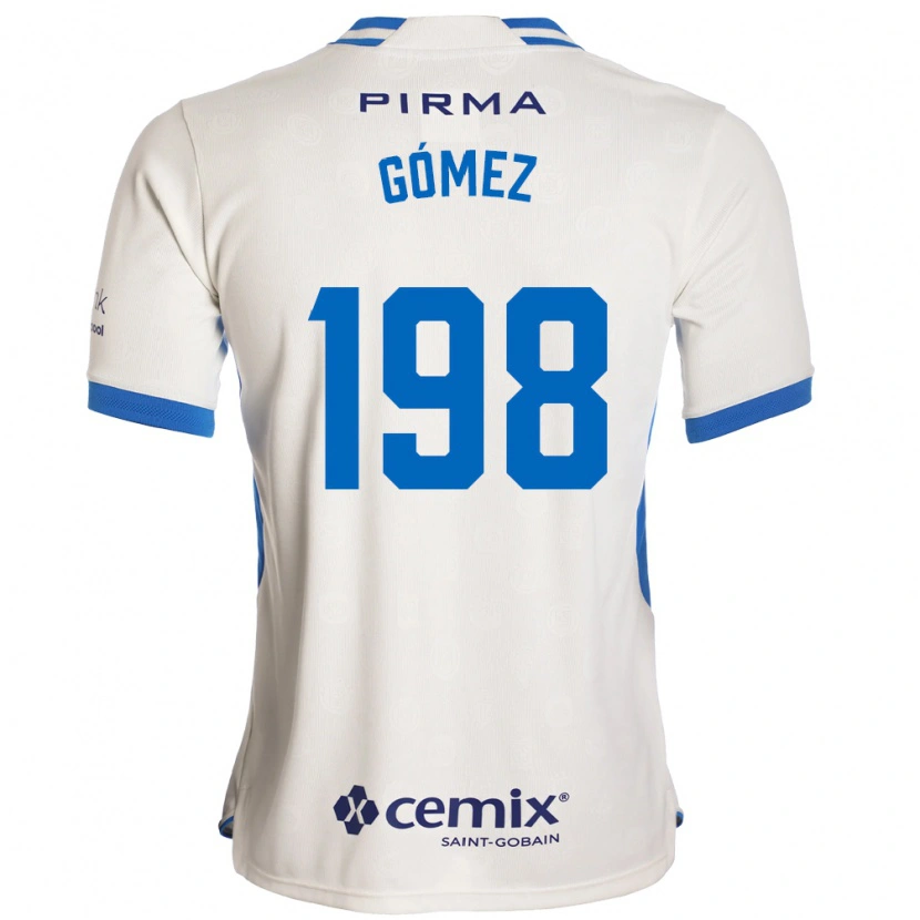 Danxen Women Luiszael Gómez #198 White Blue Red Away Jersey 2026/27 T-Shirt