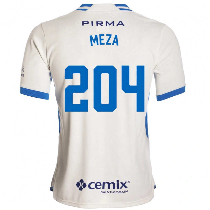 Danxen Women Jonathan Meza #204 White Blue Red Away Jersey 2026/27 T-Shirt
