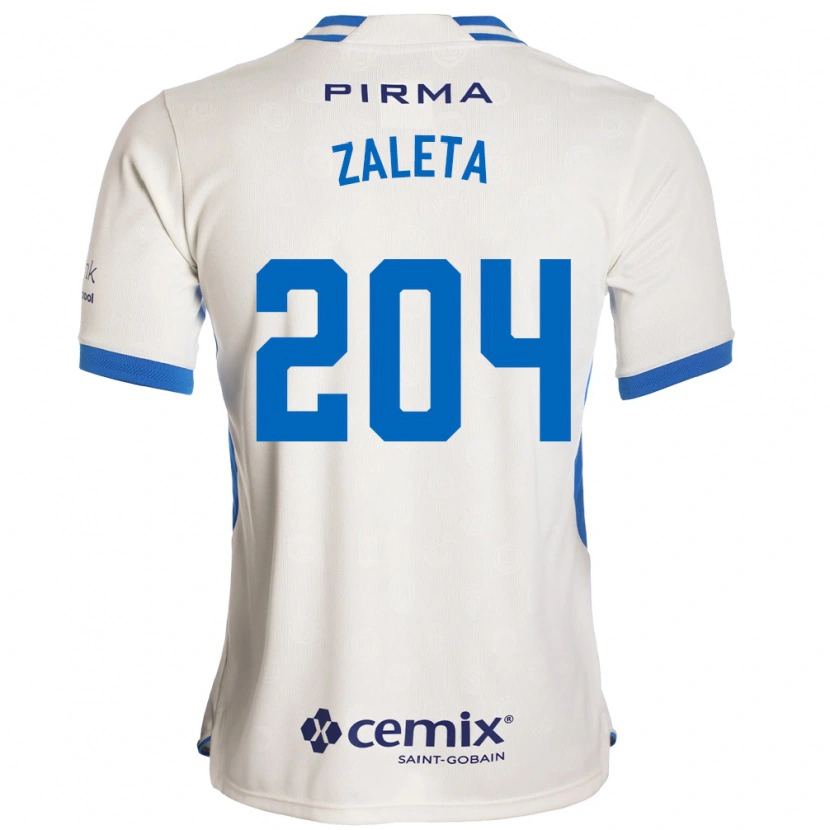 Danxen Women Mauro Zaleta #204 White Blue Red Away Jersey 2026/27 T-Shirt
