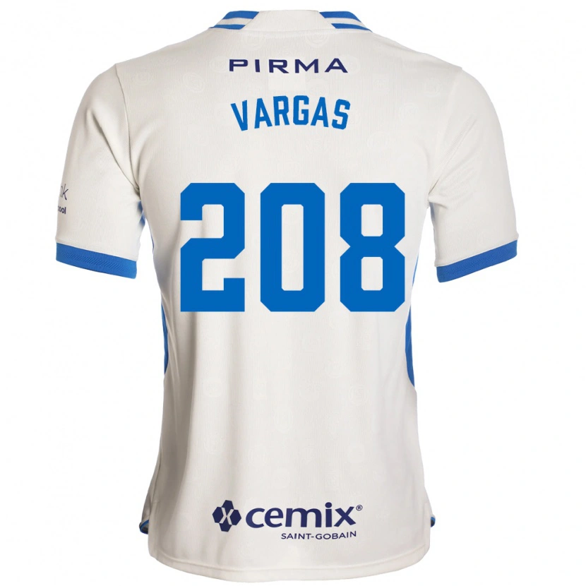 Danxen Women Santiago Vargas #208 White Blue Red Away Jersey 2026/27 T-Shirt