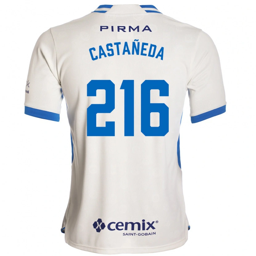 Danxen Women Ian Castañeda #216 White Blue Red Away Jersey 2026/27 T-Shirt