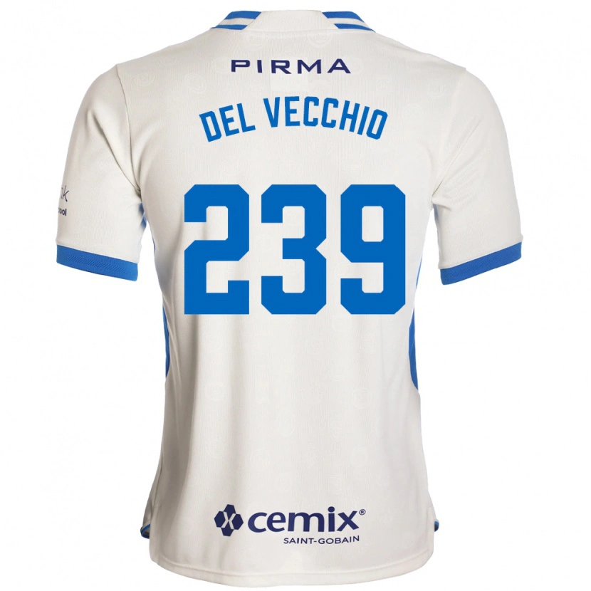 Danxen Women Michael Del Vecchio #239 White Blue Red Away Jersey 2026/27 T-Shirt