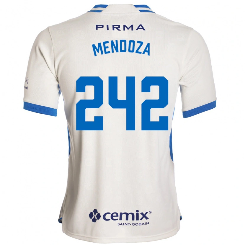 Danxen Women Giovani Mendoza #242 White Blue Red Away Jersey 2026/27 T-Shirt