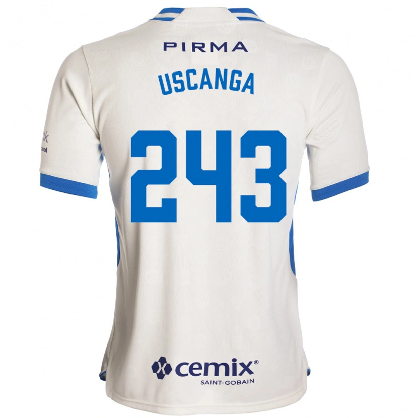 Danxen Women Rubén Uscanga #243 White Blue Red Away Jersey 2026/27 T-Shirt