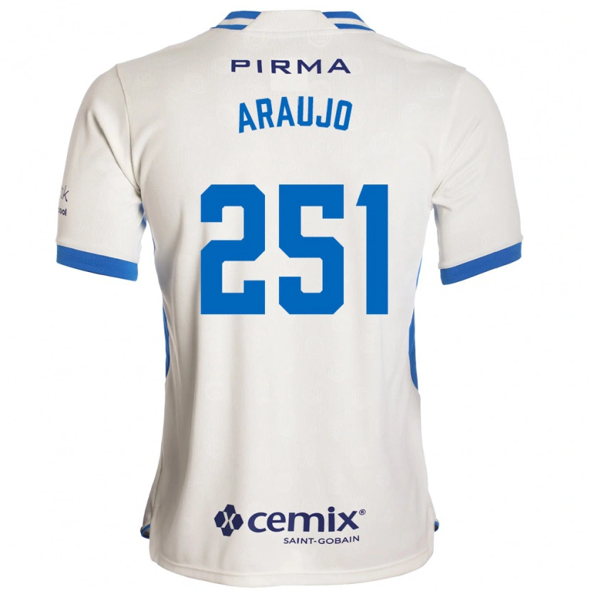 Danxen Women Francisco Araujo #251 White Blue Red Away Jersey 2026/27 T-Shirt
