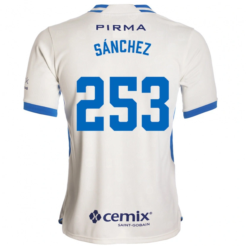 Danxen Women Pablo Sánchez #253 White Blue Red Away Jersey 2026/27 T-Shirt