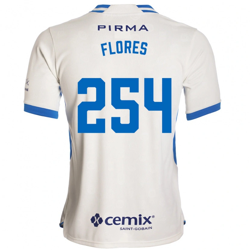 Danxen Women Derek Flores #254 White Blue Red Away Jersey 2026/27 T-Shirt
