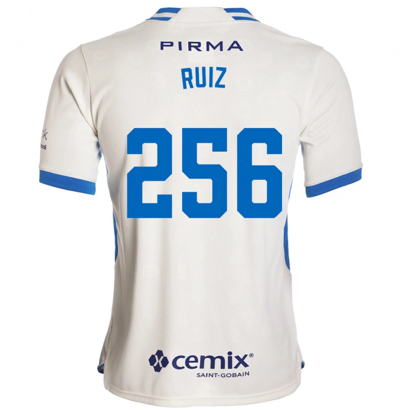 Danxen Women Fernando Ruiz #256 White Blue Red Away Jersey 2026/27 T-Shirt