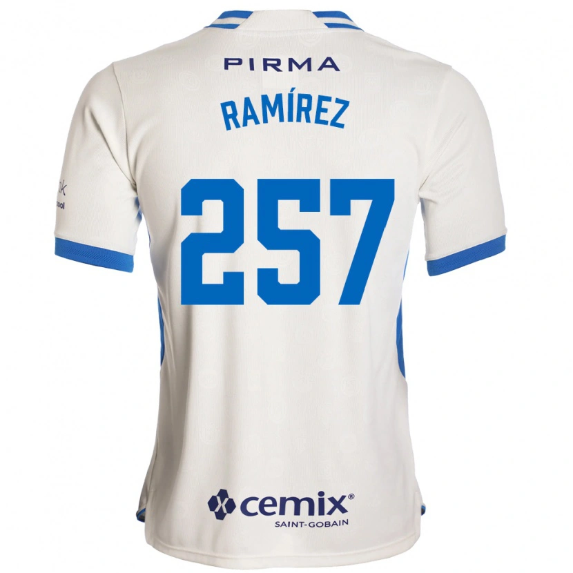 Danxen Women Jacobo Ramírez #257 White Blue Red Away Jersey 2026/27 T-Shirt