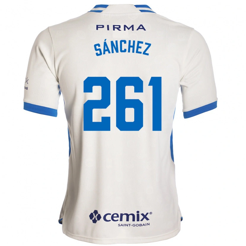 Danxen Women Paulo Sánchez #261 White Blue Red Away Jersey 2026/27 T-Shirt