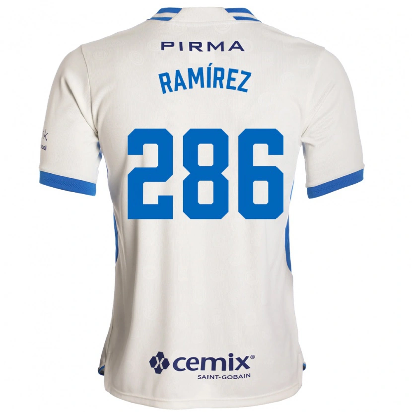 Danxen Women Mauricio Ramírez #286 White Blue Red Away Jersey 2026/27 T-Shirt