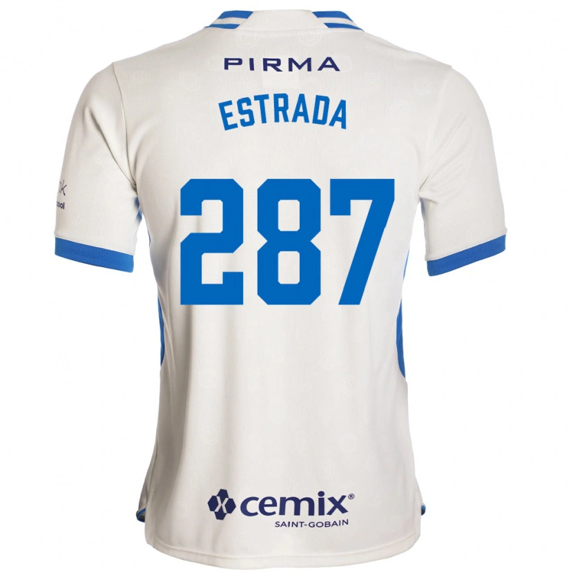 Danxen Women Hernán Estrada #287 White Blue Red Away Jersey 2026/27 T-Shirt