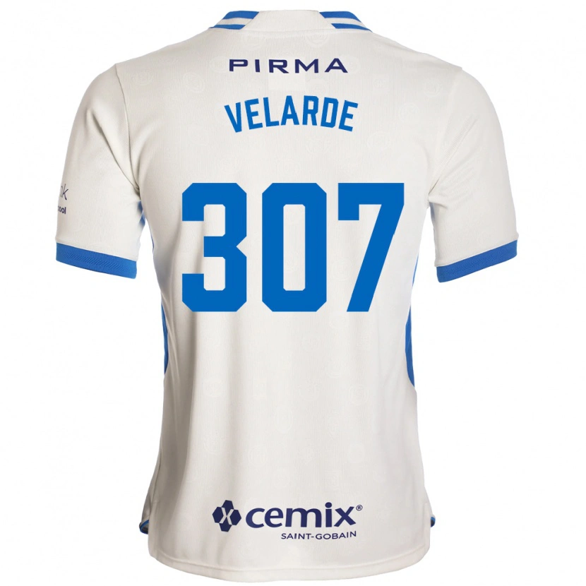 Danxen Women Juan Velarde #307 White Blue Red Away Jersey 2026/27 T-Shirt