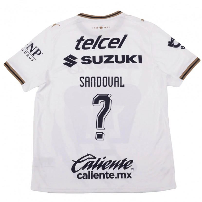 Danxen Women Kevin Sandoval #0 White Black Brown Away Jersey 2026/27 T-Shirt