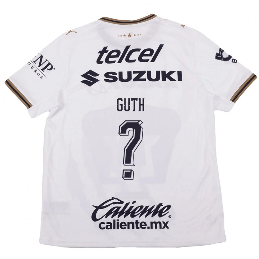 Danxen Women Tiago Guth #0 White Black Brown Away Jersey 2026/27 T-Shirt