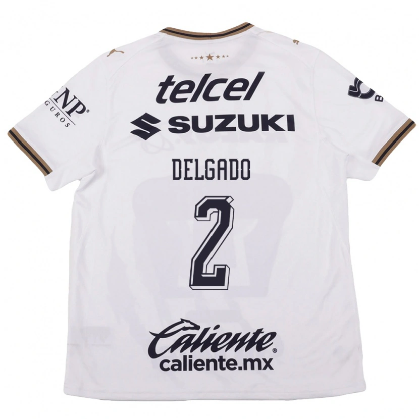 Danxen Women Dirce Delgado #2 White Black Brown Away Jersey 2026/27 T-Shirt
