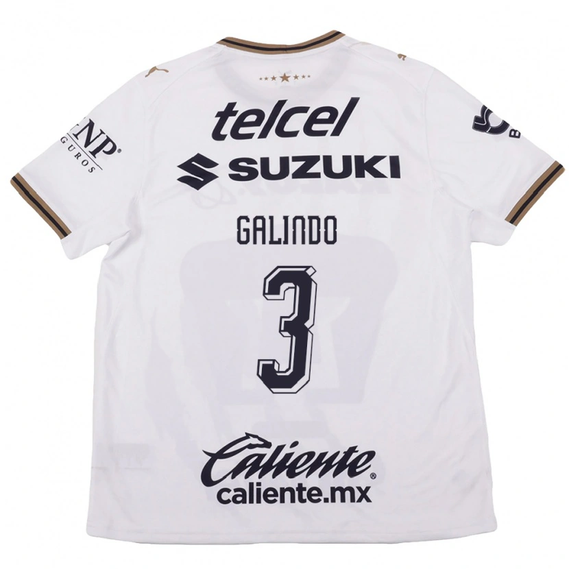 Danxen Women Ricardo Galindo #3 White Black Brown Away Jersey 2026/27 T-Shirt