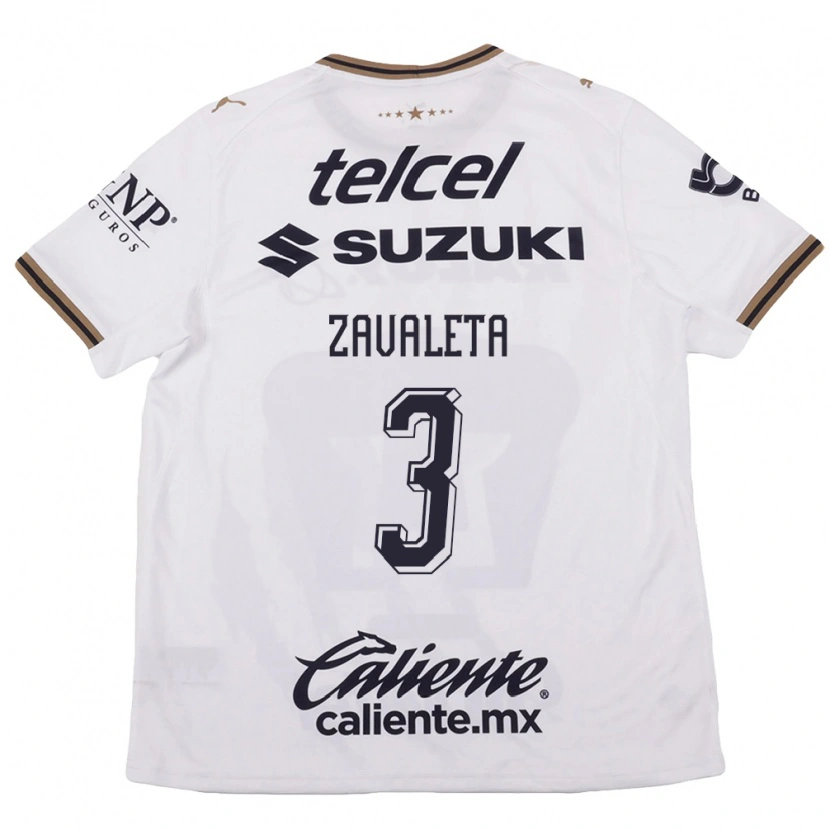 Danxen Women Rebeca Zavaleta #3 White Black Brown Away Jersey 2026/27 T-Shirt
