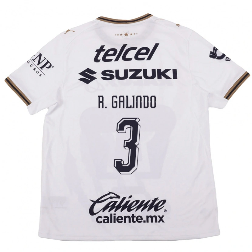 Danxen Women José Galindo #3 White Black Brown Away Jersey 2026/27 T-Shirt