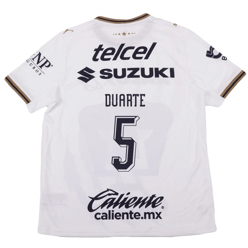 Danxen Women Rubén Duarte #5 White Black Brown Away Jersey 2026/27 T-Shirt