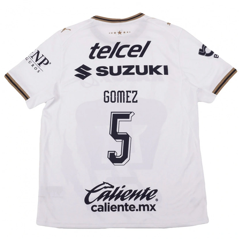 Danxen Women Kimberli Gomez #5 White Black Brown Away Jersey 2026/27 T-Shirt