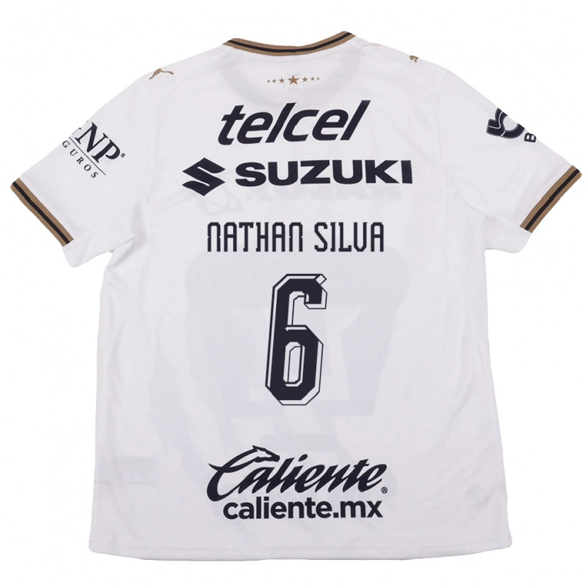 Danxen Women Nathan Silva #6 White Black Brown Away Jersey 2026/27 T-Shirt