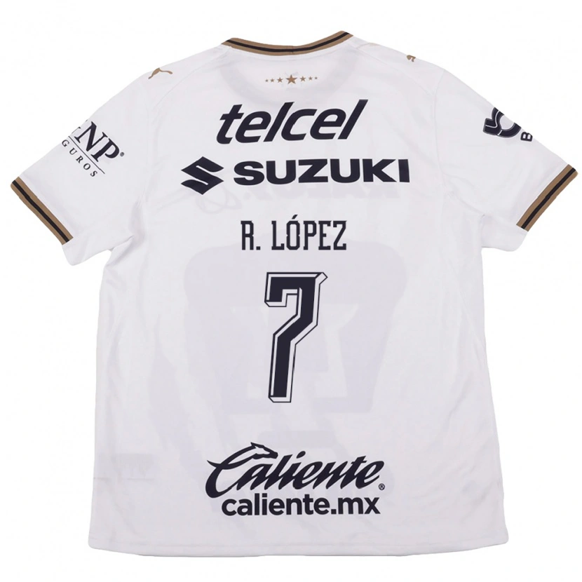 Danxen Women Rodrigo López #7 White Black Brown Away Jersey 2026/27 T-Shirt