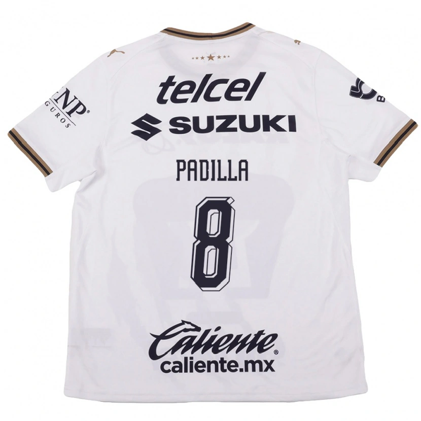 Danxen Women Dania Padilla #8 White Black Brown Away Jersey 2026/27 T-Shirt