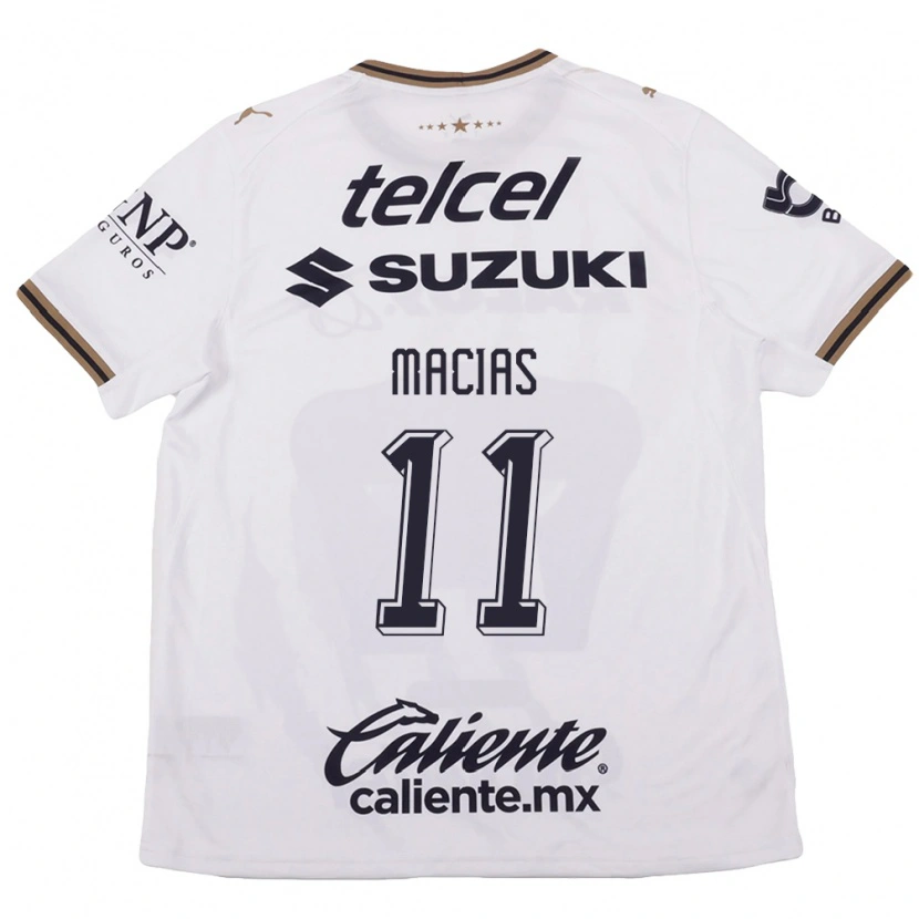 Danxen Women José Juan Macías #11 White Black Brown Away Jersey 2026/27 T-Shirt