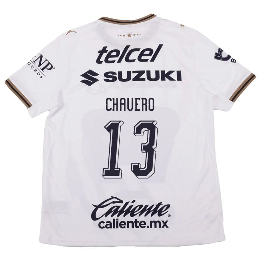 Danxen Women Paola Chavero #13 White Black Brown Away Jersey 2026/27 T-Shirt