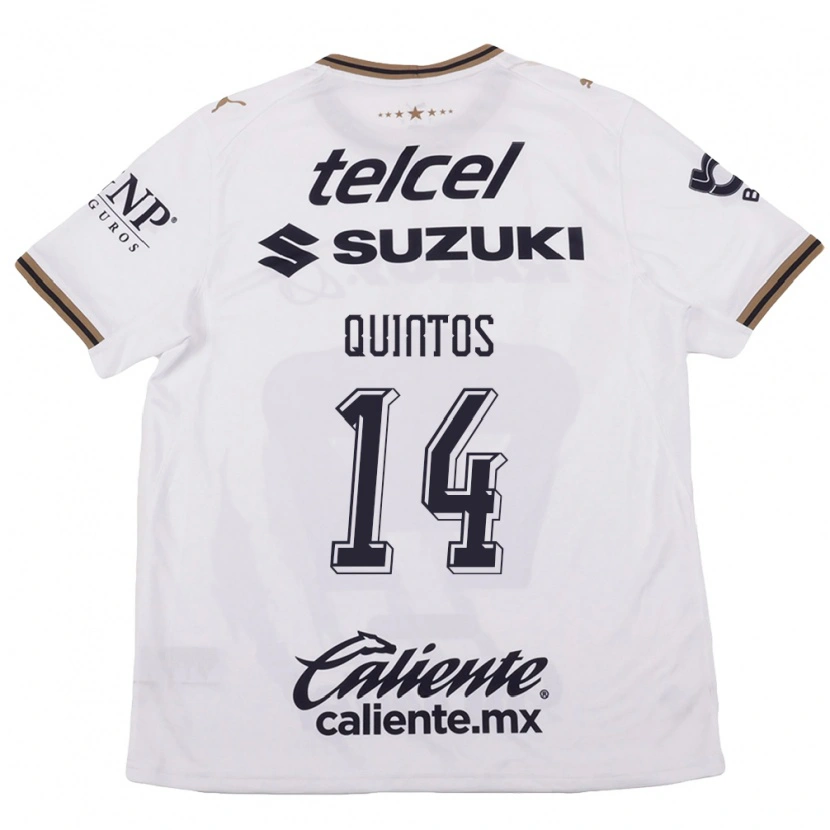 Danxen Women Bibiana Quintos #14 White Black Brown Away Jersey 2026/27 T-Shirt
