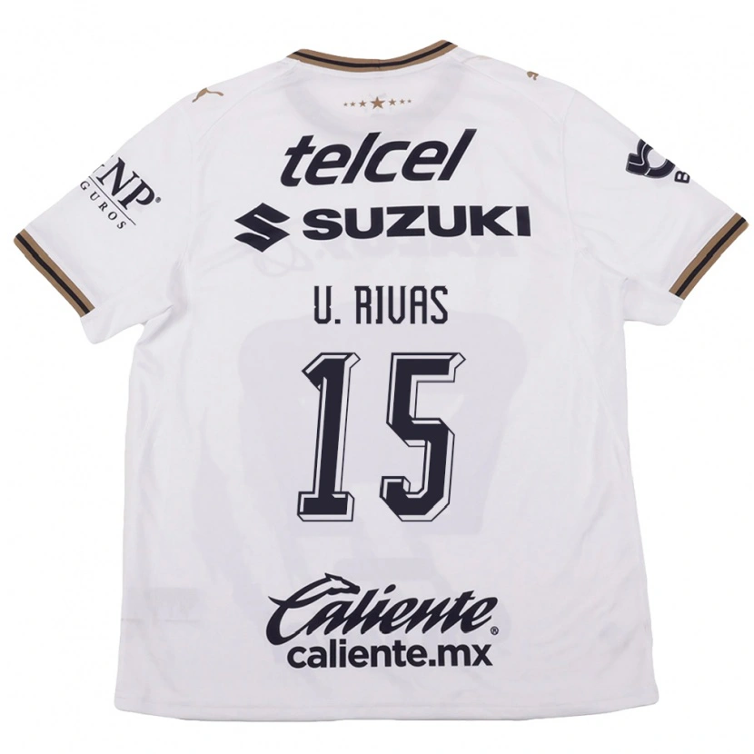 Danxen Women Ulises Rivas #15 White Black Brown Away Jersey 2026/27 T-Shirt