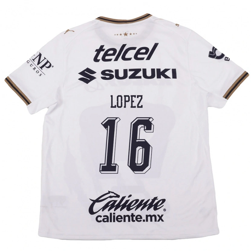 Danxen Women Samantha Lopez #16 White Black Brown Away Jersey 2026/27 T-Shirt
