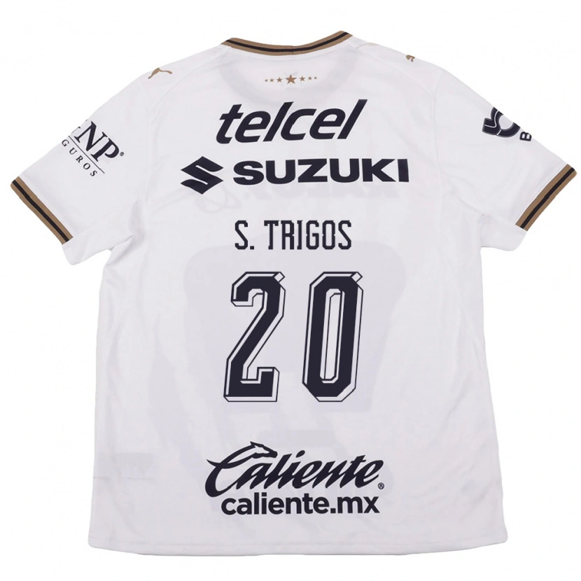 Danxen Women Santiago Trigos #20 White Black Brown Away Jersey 2026/27 T-Shirt