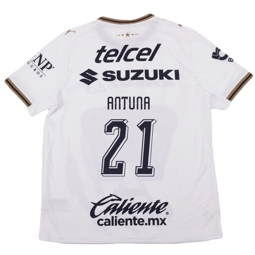 Danxen Women Uriel Antuna #21 White Black Brown Away Jersey 2026/27 T-Shirt