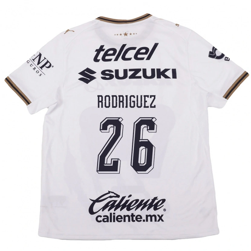 Danxen Women Lucia Rodriguez #26 White Black Brown Away Jersey 2026/27 T-Shirt