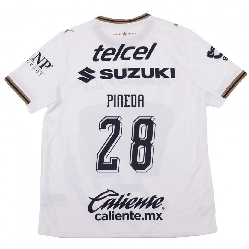 Danxen Women Grecia Pineda #28 White Black Brown Away Jersey 2026/27 T-Shirt