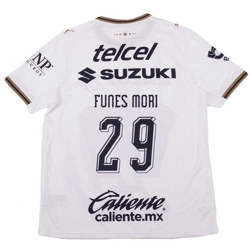 Danxen Women Rogelio Funes Mori #29 White Black Brown Away Jersey 2026/27 T-Shirt